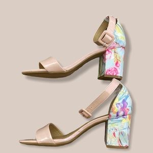 CL by Laundry Flower bock heel shoe size 6M